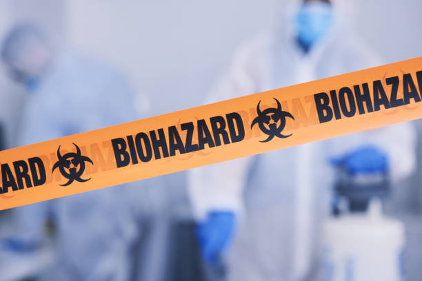 Professional Biohazard Cleanup technician working in Ducor, CA